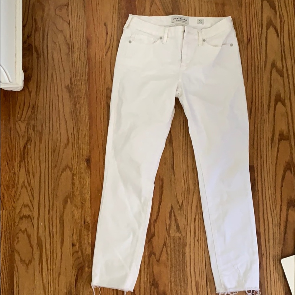 Lucky Brand White Cropped Jeans